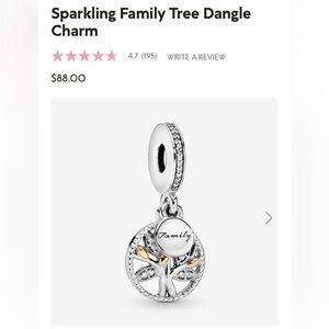 Pandora Family Tree Charm
